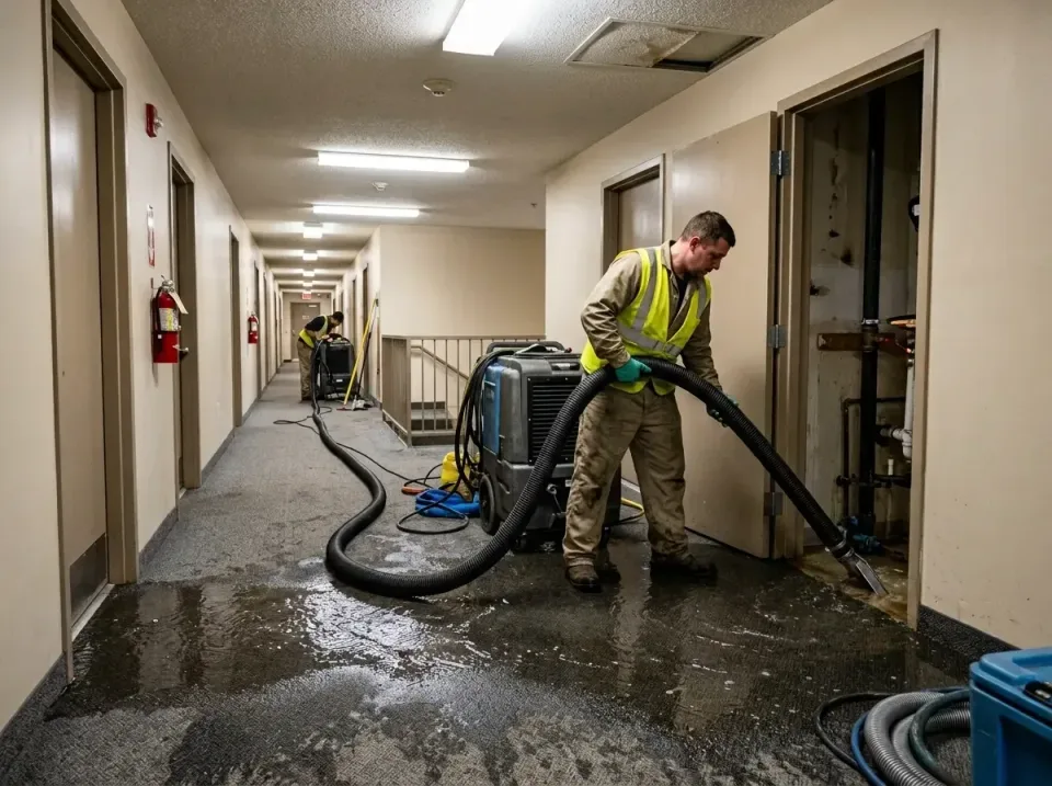 multi-unit-apartment-hallway-f-005 — frequently asked questions, Emergency Burst Pipe Water Extraction & Removal in Dawson S…